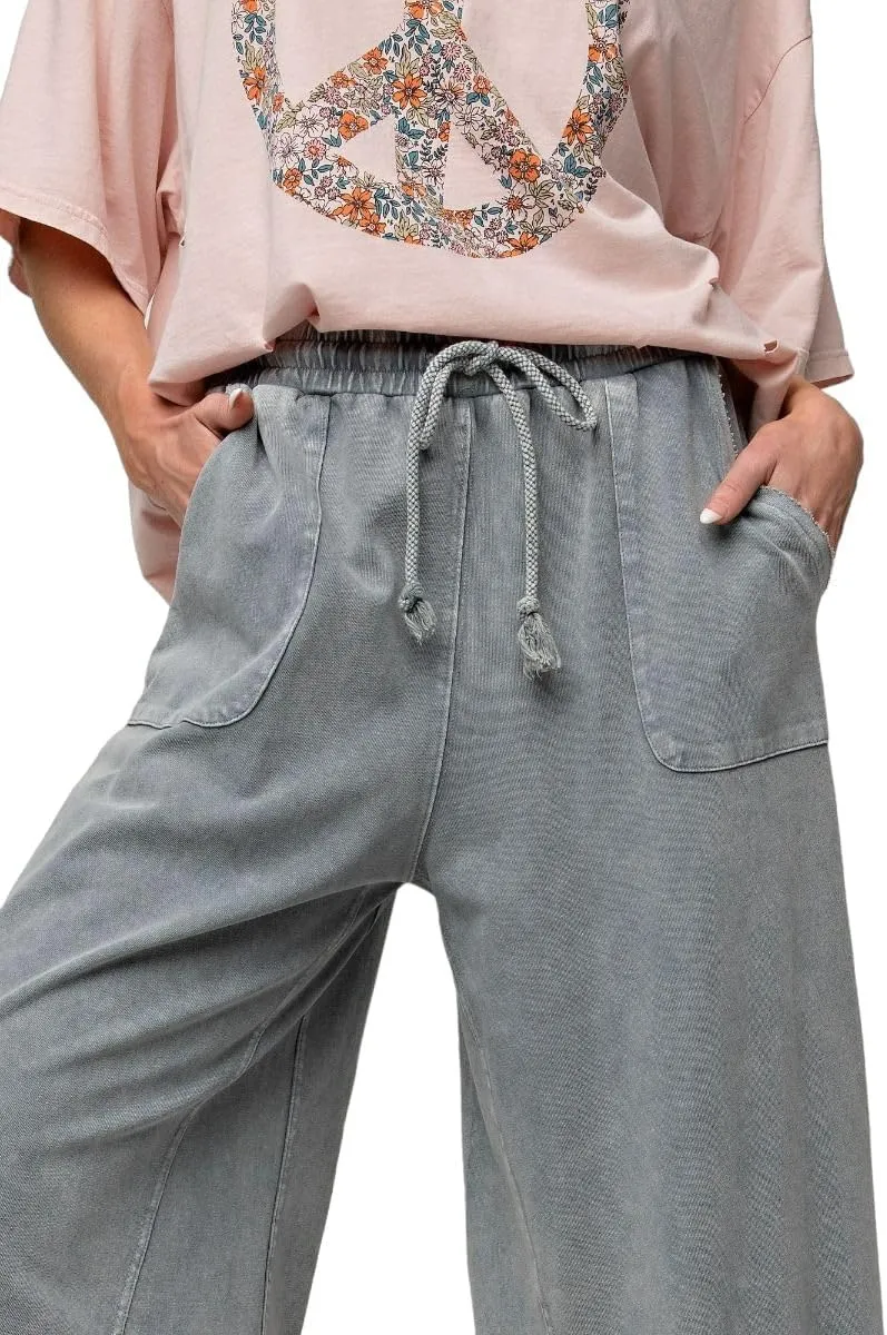 Easel Wide Leg Bohemian Palazzo Pants