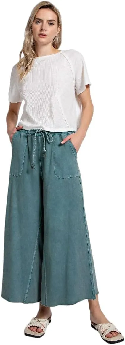 Easel Wide Leg Bohemian Palazzo Pants