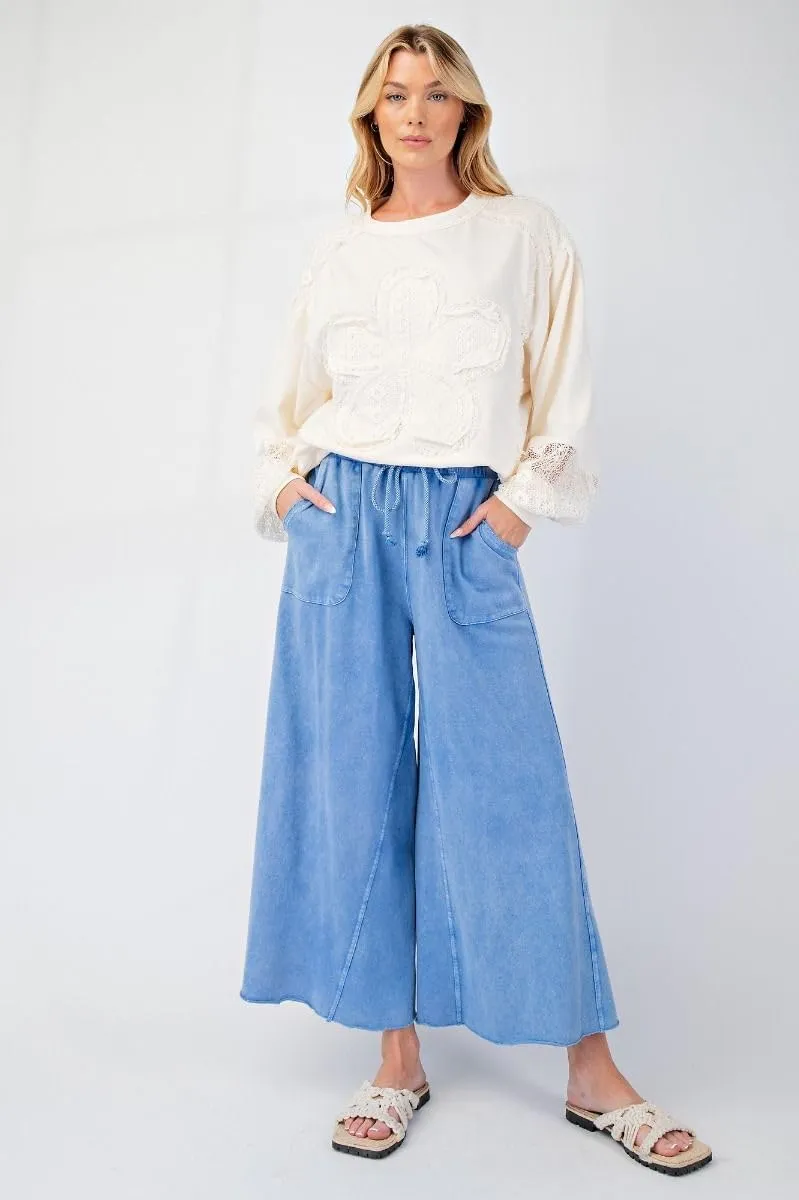 Easel Wide Leg Bohemian Palazzo Pants