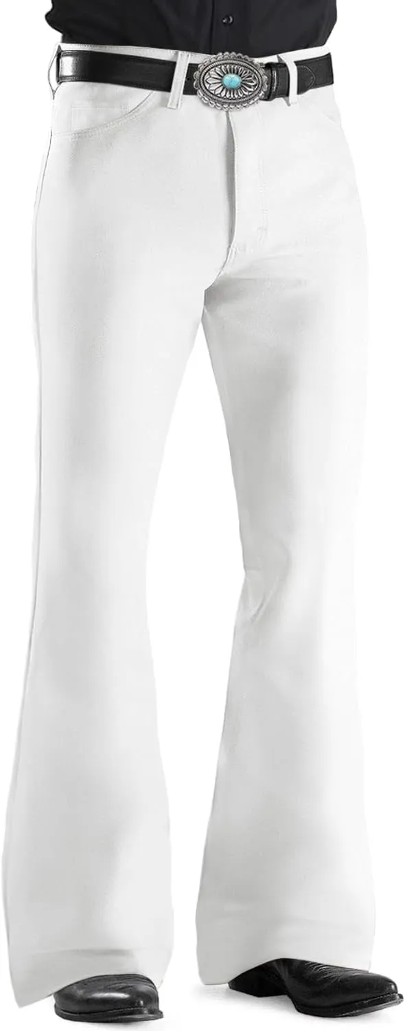 EVEDESIGN Mens Bell Bottom Jeans Pants 70s Disco Outfits for Men Vintage Flared Jeans