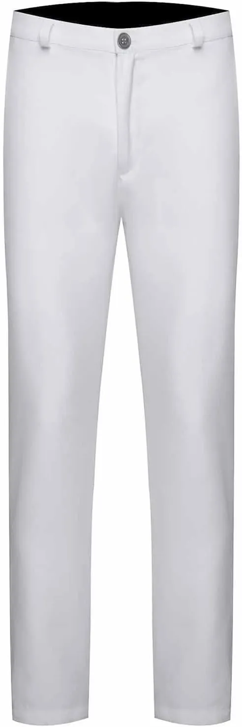 Finelylove Mens Dress Pants Falt Front Modern Fit Stretch Suit Pants Lightweight Straight Leg Chino Work Pants Trousers