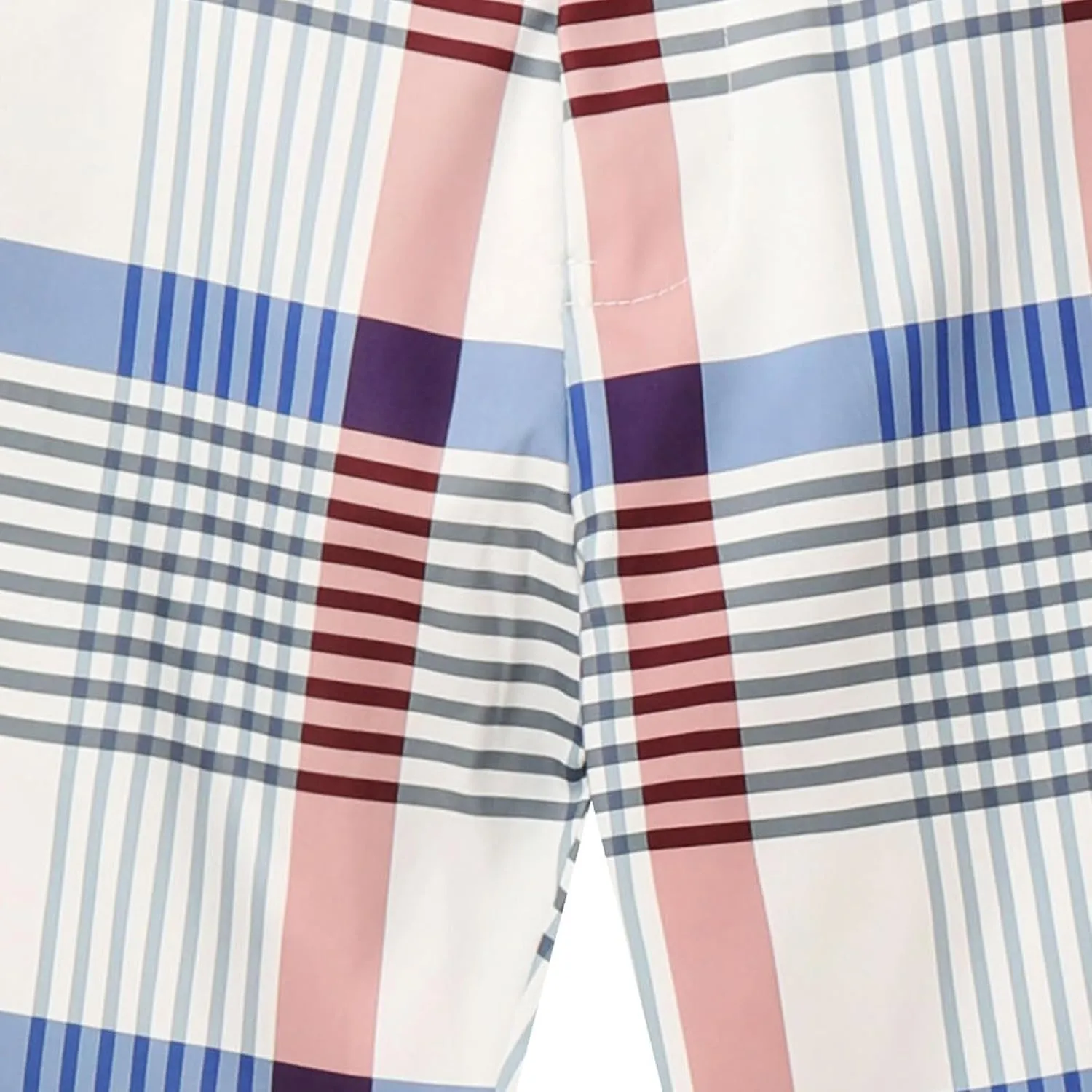 Finelylove Mens Dress Pants Slim Fit Flat Front Casual Plaid Pants Stretch Tapered Business Work Pants Chino Trousers