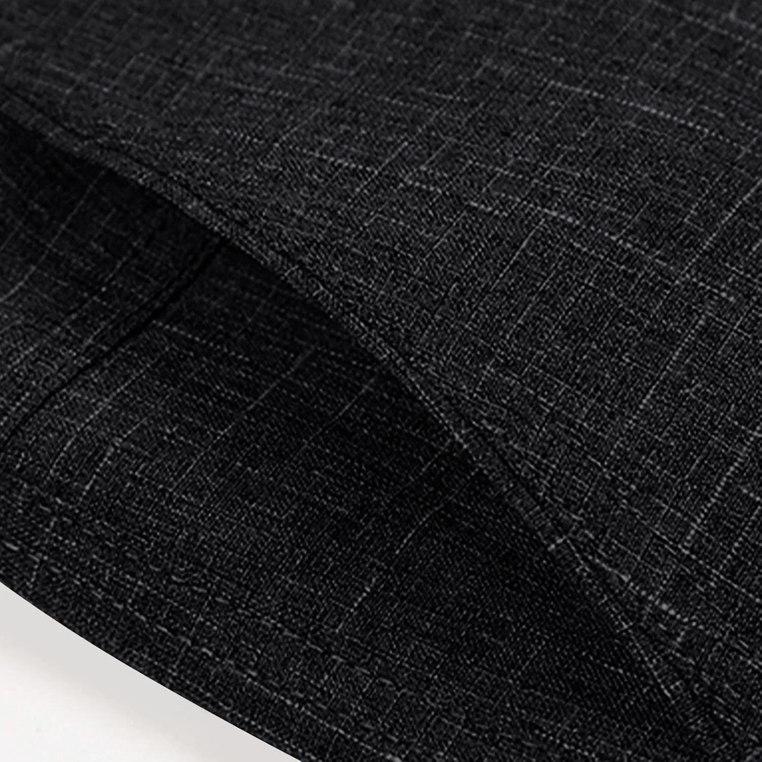 Finelylove Men's Linen Dress Pants Pleated Front Vintage Dress Pants Flex Twill Chino Pants Regular Fit Straight Leg