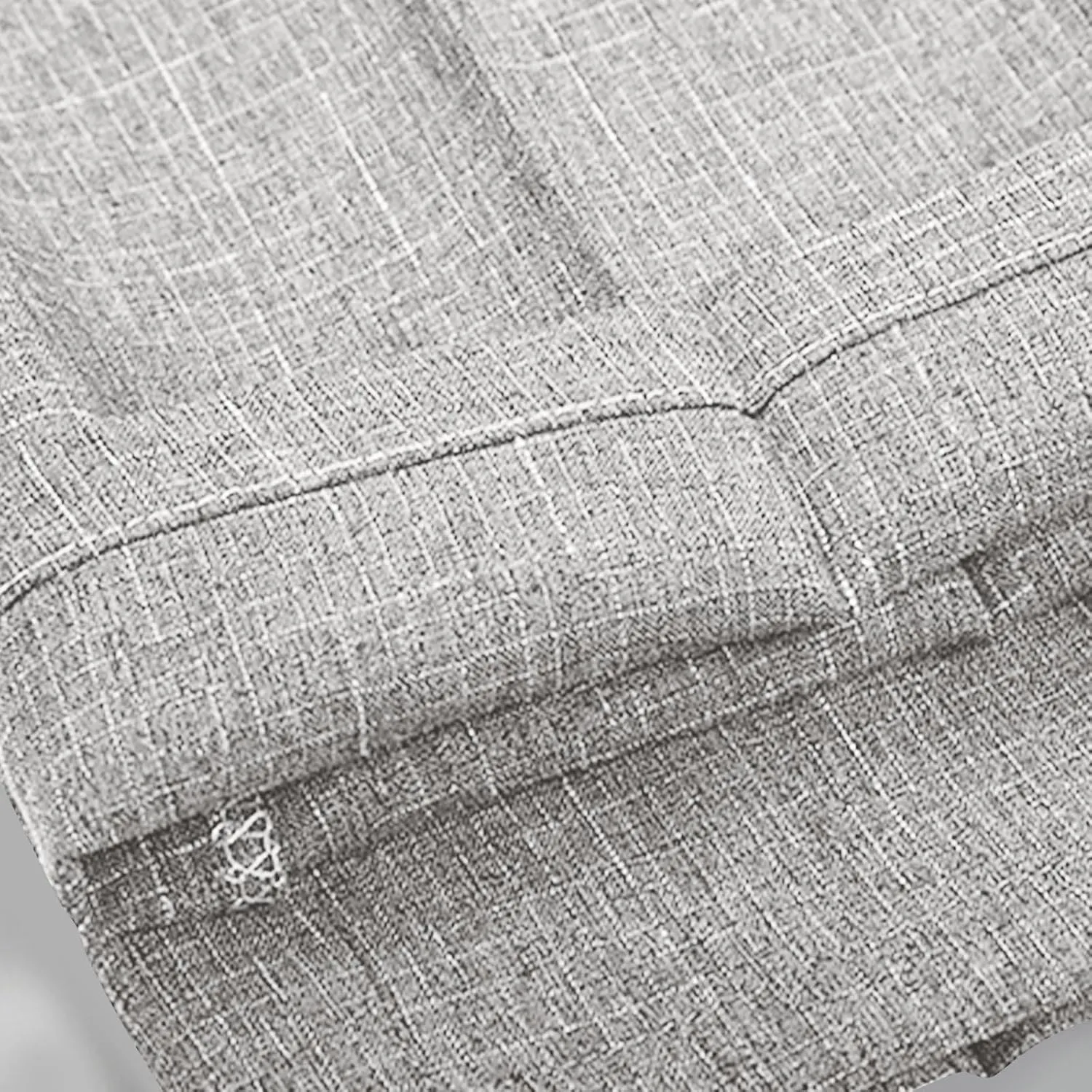 Finelylove Men's Linen Dress Pants Pleated Front Vintage Dress Pants Flex Twill Chino Pants Regular Fit Straight Leg