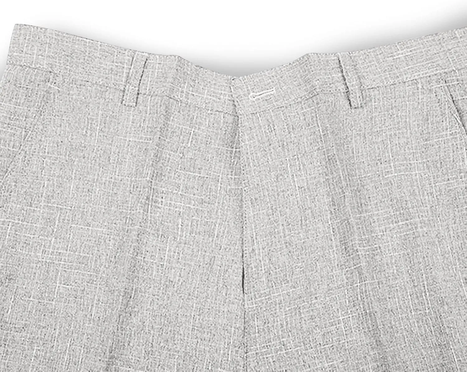 Finelylove Men's Linen Dress Pants Pleated Front Vintage Dress Pants Flex Twill Chino Pants Regular Fit Straight Leg