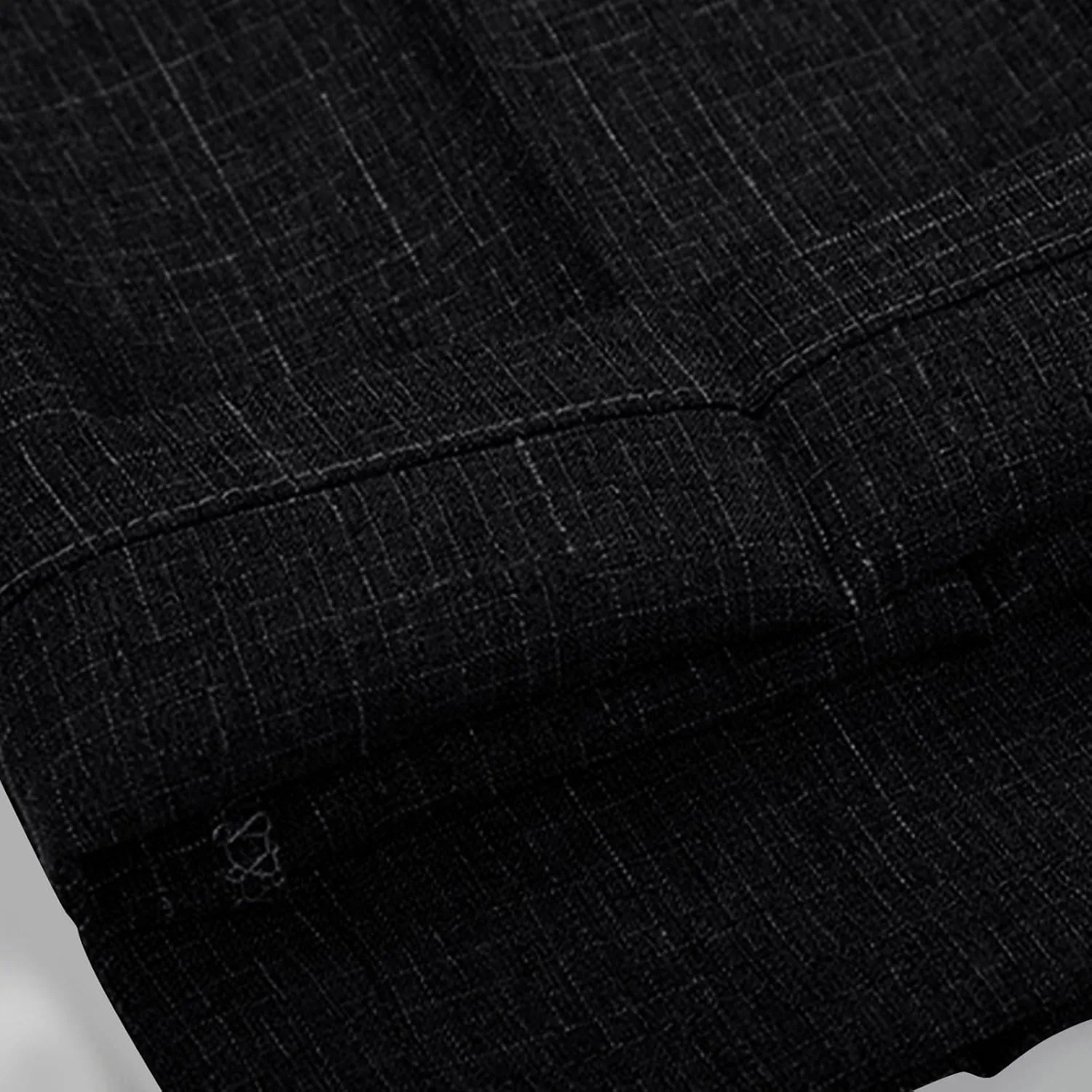 Finelylove Men's Linen Dress Pants Pleated Front Vintage Dress Pants Flex Twill Chino Pants Regular Fit Straight Leg