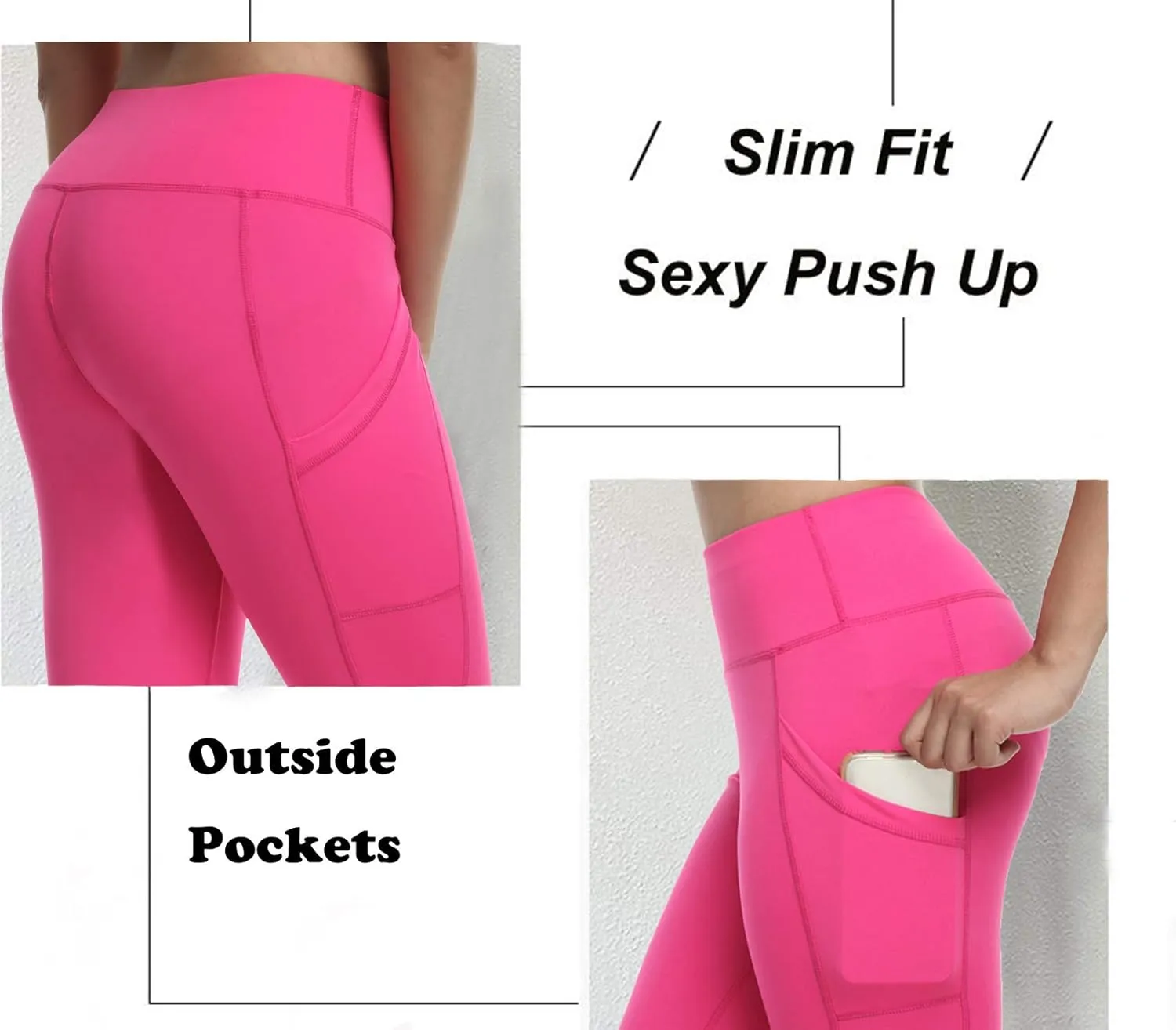 FITTOO Women's Yoga Capris Leggings Pockets Workout Pants