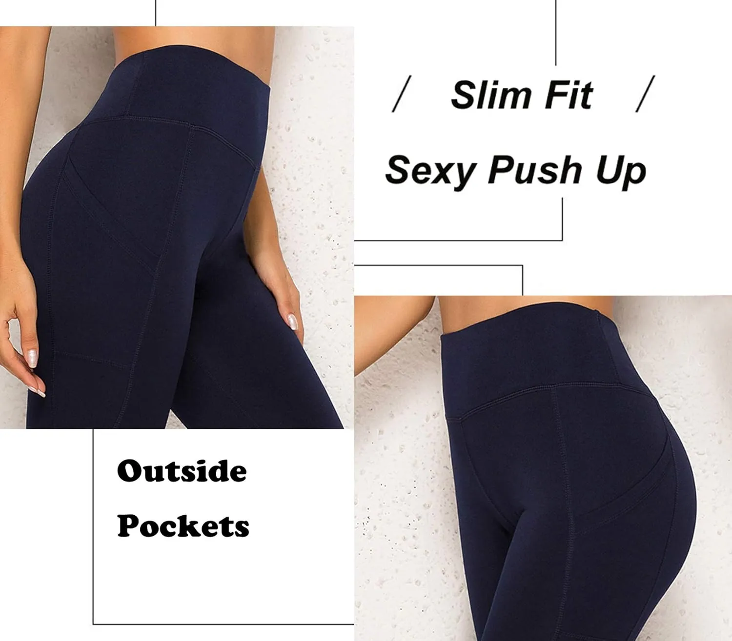 FITTOO Women's Yoga Capris Leggings Pockets Workout Pants