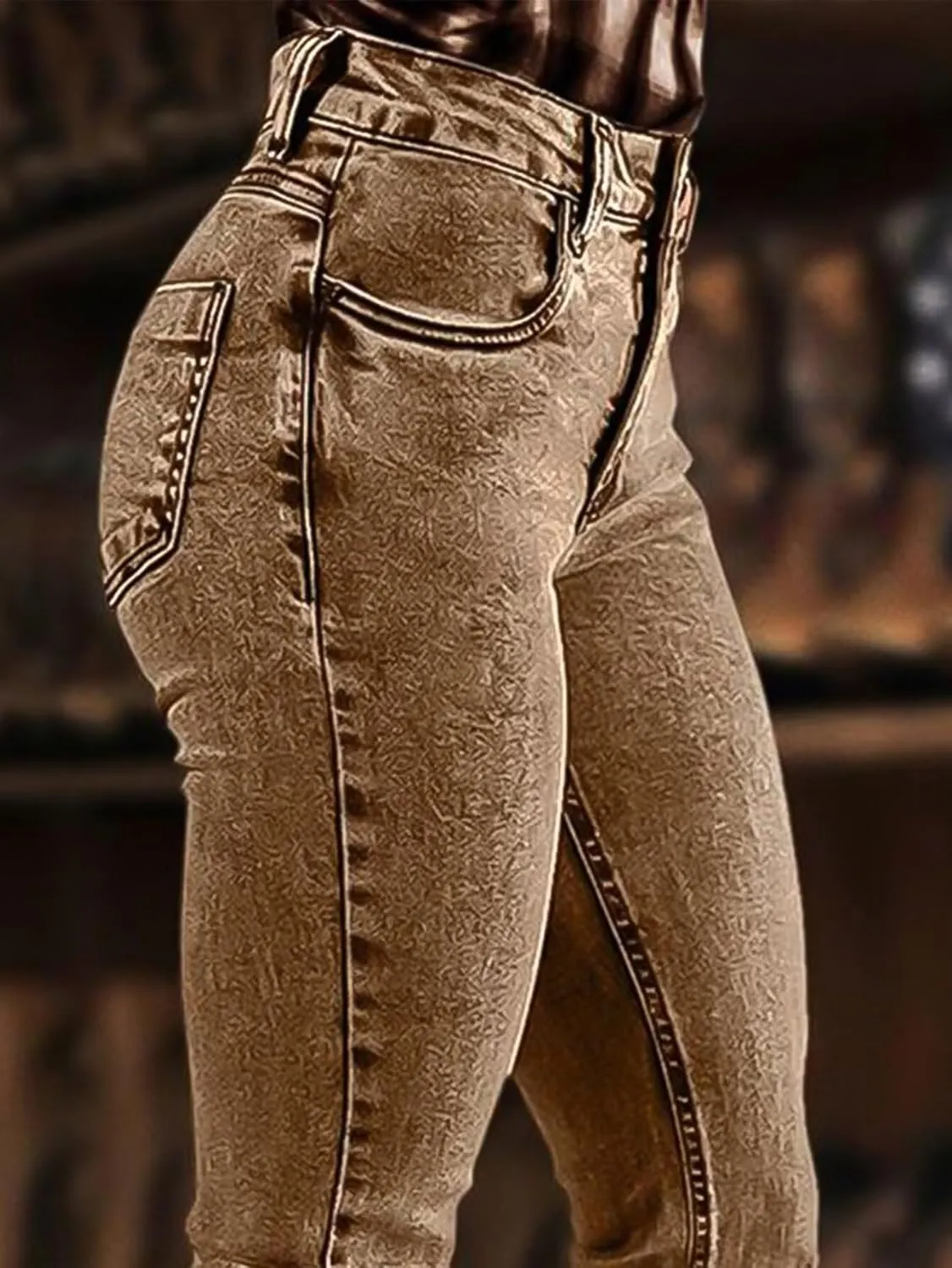 Flamingals Bootcut Jeans for Women Mid Rise Stretchy Skinny Jeans Wash Vintage Curvy Trendy Denim Pants