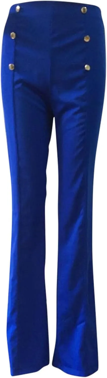 Formal Suit Pants for Women Premium Business Casual Dress Pants Slim Fit Straight Leg Trousers High Waist Button Pant