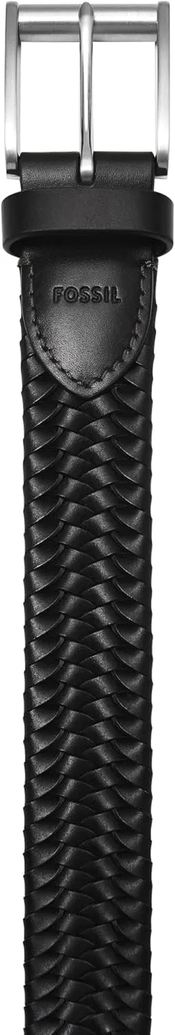 Fossil Men's Black Leather Belt