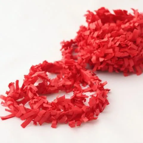 Fringe Garland Festooning - Red