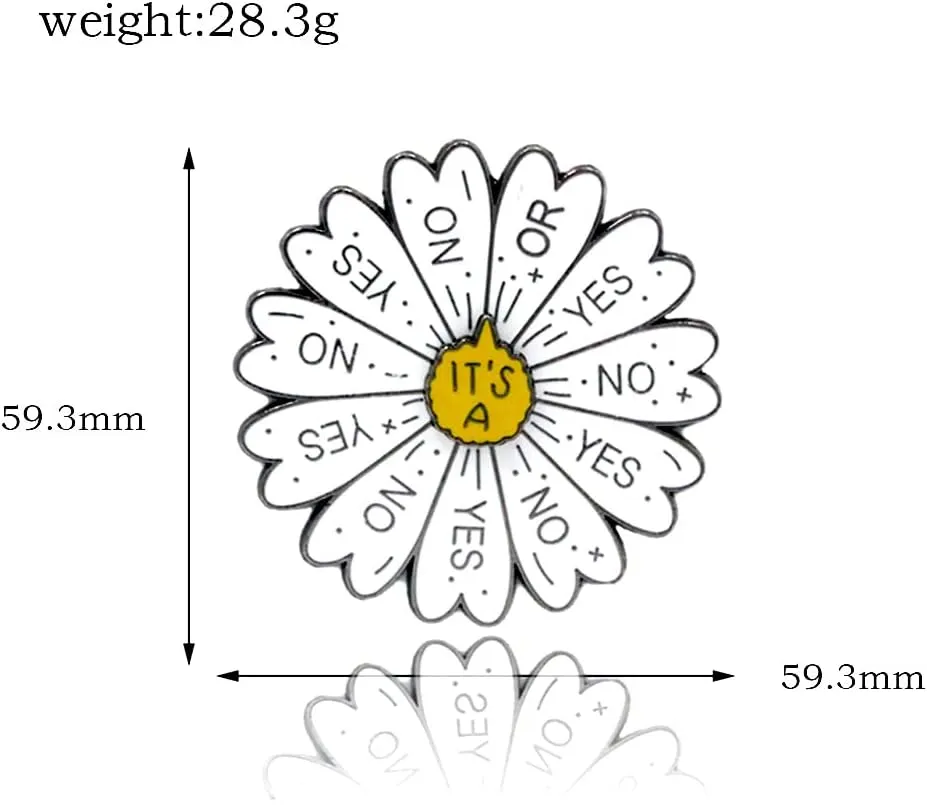 Funny Mood Pins - Cute Color Wheel Enamel Pin - Aesthetics Gifts for Kids Teens Women and Men