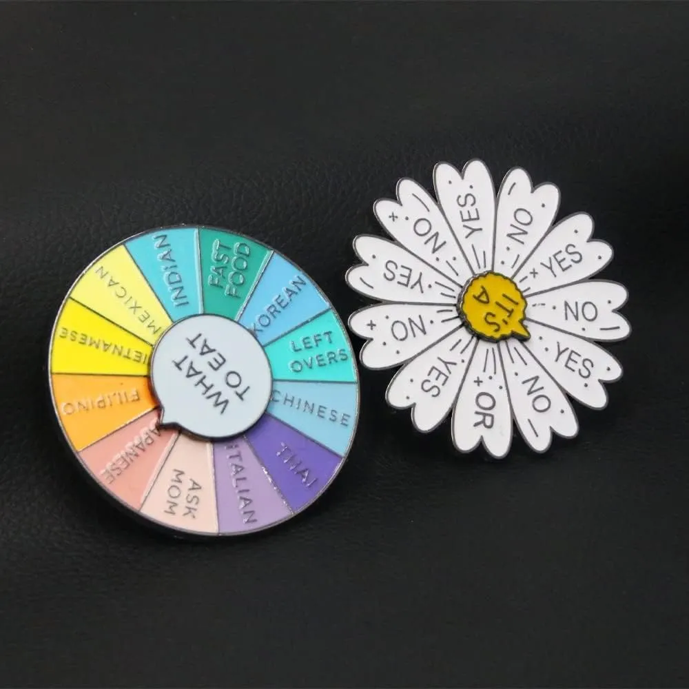 Funny Mood Pins - Cute Color Wheel Enamel Pin - Aesthetics Gifts for Kids Teens Women and Men