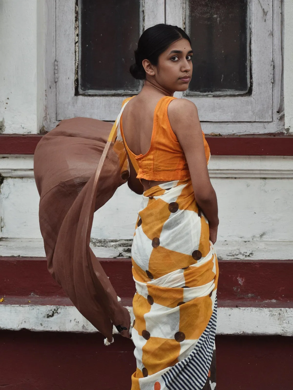 Geometry Multi Shapes Saree