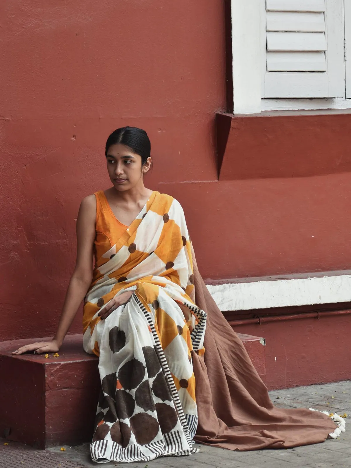Geometry Multi Shapes Saree
