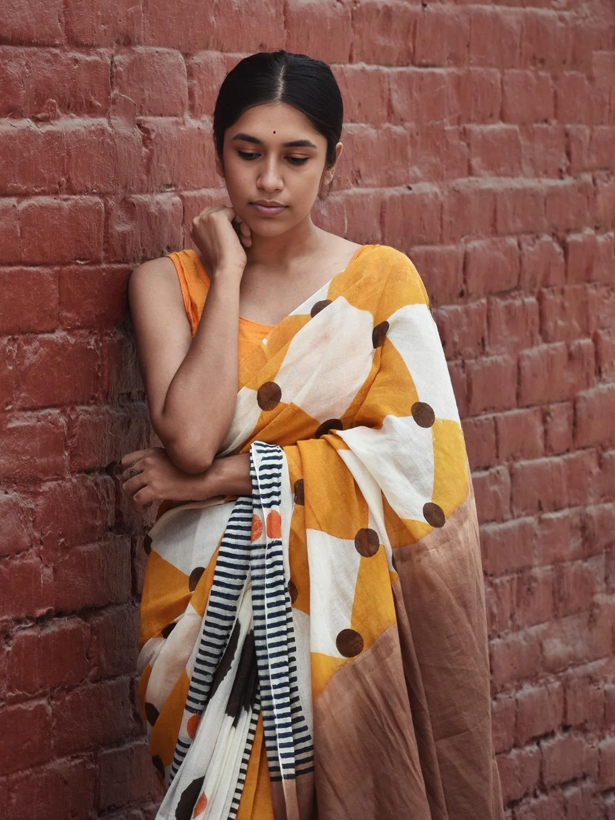 Geometry Multi Shapes Saree