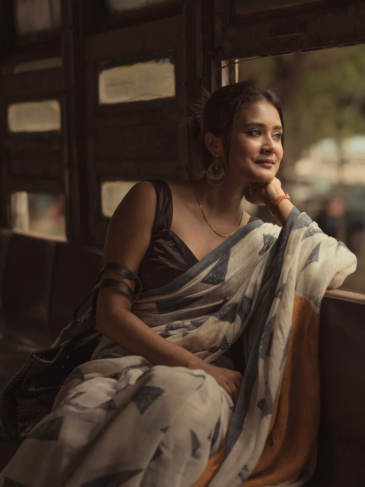 Geometry triangle saree