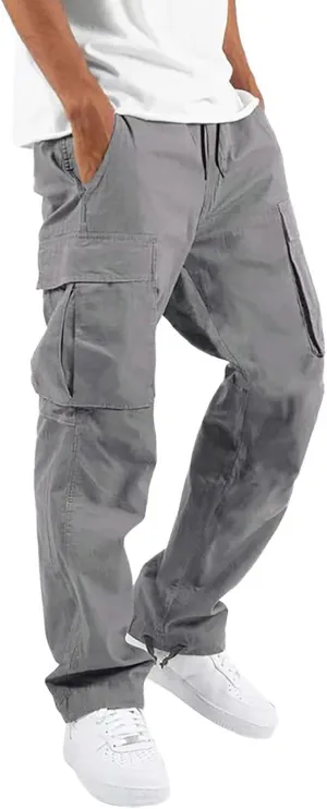 GIERIDUC Men's Cargo Pants Casual Long Pants Halloween Leggings Plus Size Mens Drawstring Cargo Pants Red and Black Tracksuit