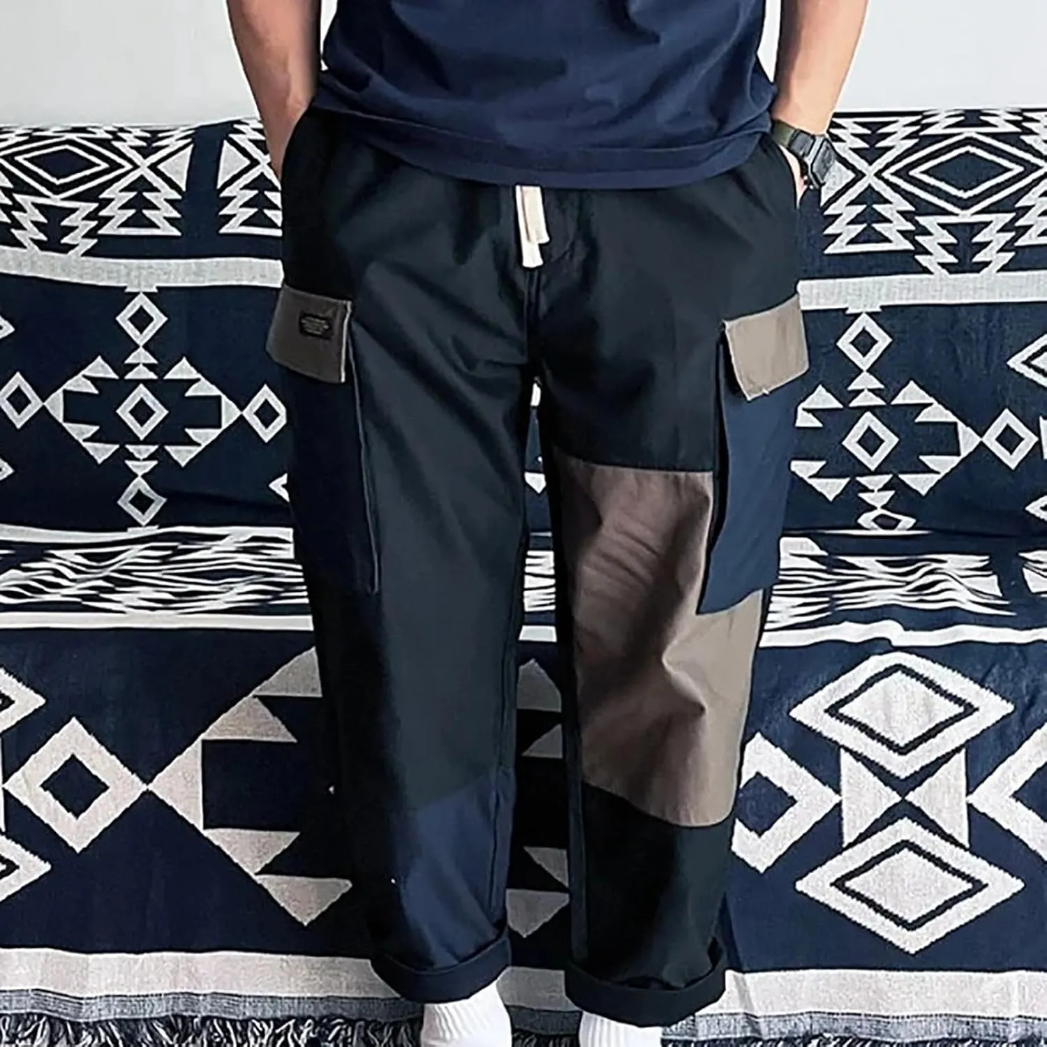 GIERIDUC Men's Fleece Lined Sweatpants Mens Thermal Long Underwear Pants Men's Dressy Joggers Pants Tapered Chinos Pants Men