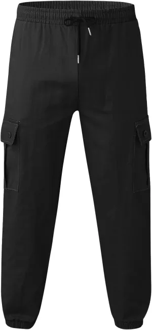 GIERIDUC Mens Hiking Cargo Pants Casual Workout Joggers Lightweight Gym Sweatpants Elastic Waist Athletic Pants with Pockets