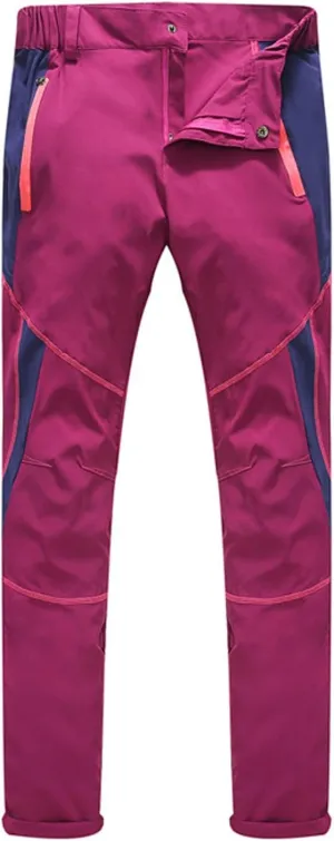 GIERIDUC Men's Hiking Pants Lightweight Quick Dry Stretch Wind Pants Color Patchwork Travel Trouser Fishing Outdoor Work Pant