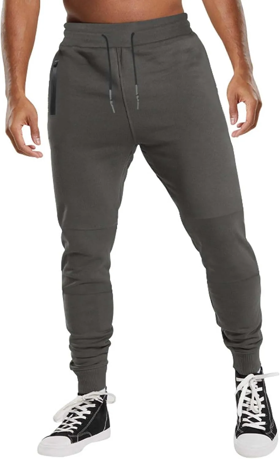 GIERIDUC Mens Stretch Waist Cargo Pants Corduroy Trousers Mens Slim Fit Straight Fit Corduroy Pants Men's Cotton Linen Pants