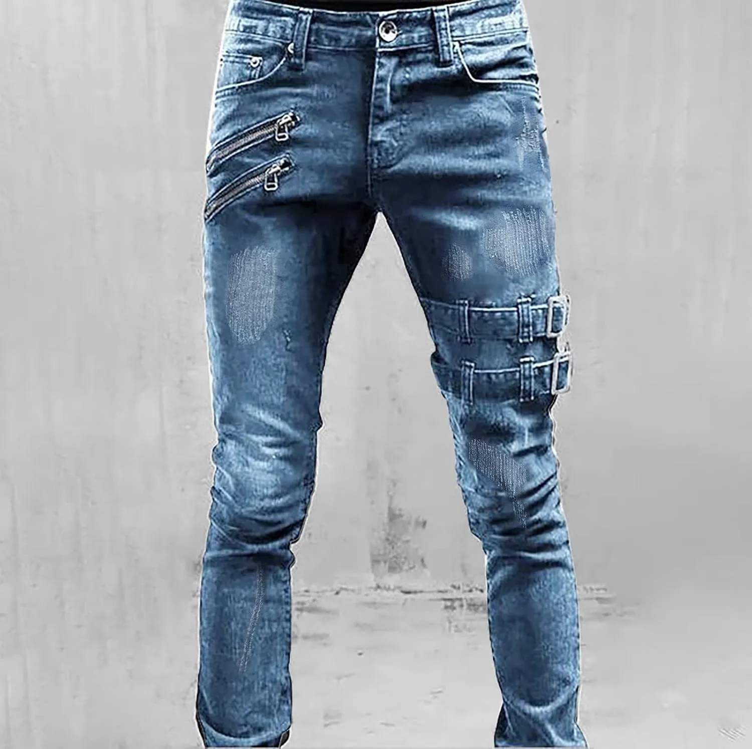 GIERIDUC Men's Wide Leg Flare Sweatpants Work Pants for Men Cargo Pocket Mens Gabardine Dress Pants Essential Jogging Pants