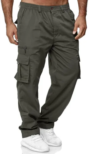 GOFULY Cargo Pants for Men Big and Tall Stretch Casual Sweatpants Pockets Big and Tall Pants Slim Fit Tactical Pants 2024