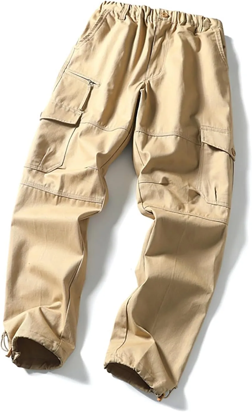 GOFULY Mens Cargo Pants Casual Ripstop Stretch Joggers Sweatpants Pockets Y2K Pants Men Slim Fit Travel Pants Plus Size 2024