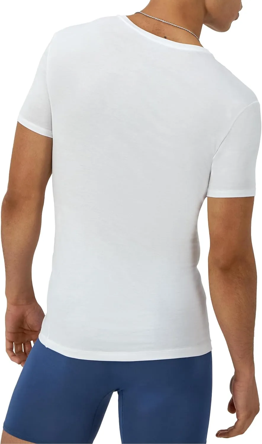 Hanes Men's Originals Supersoft T-Shirt, Viscose from Bamboo Undershirt, 2-Pack