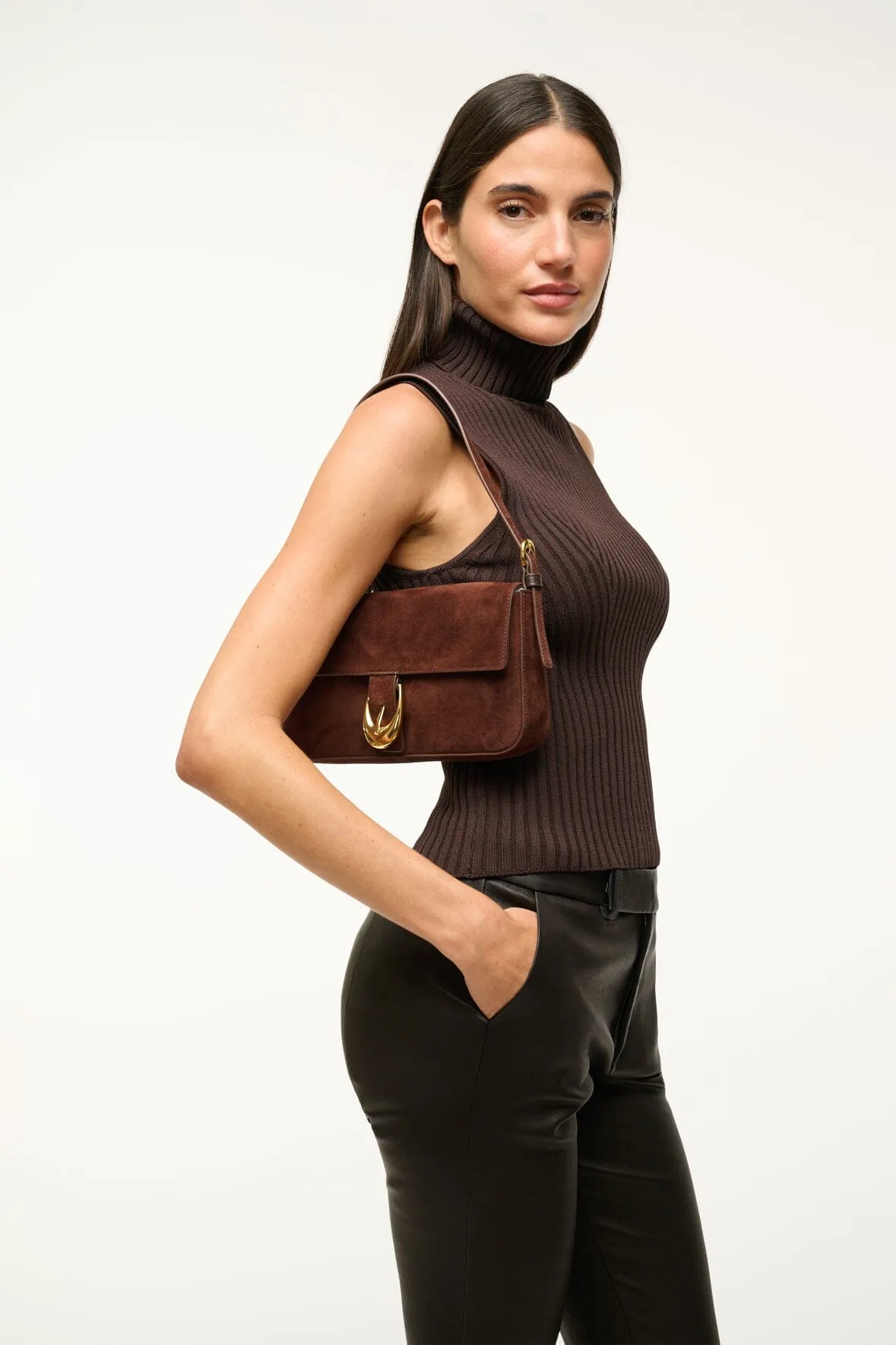 HARLOW BAG | MAHOGANY SUEDE
