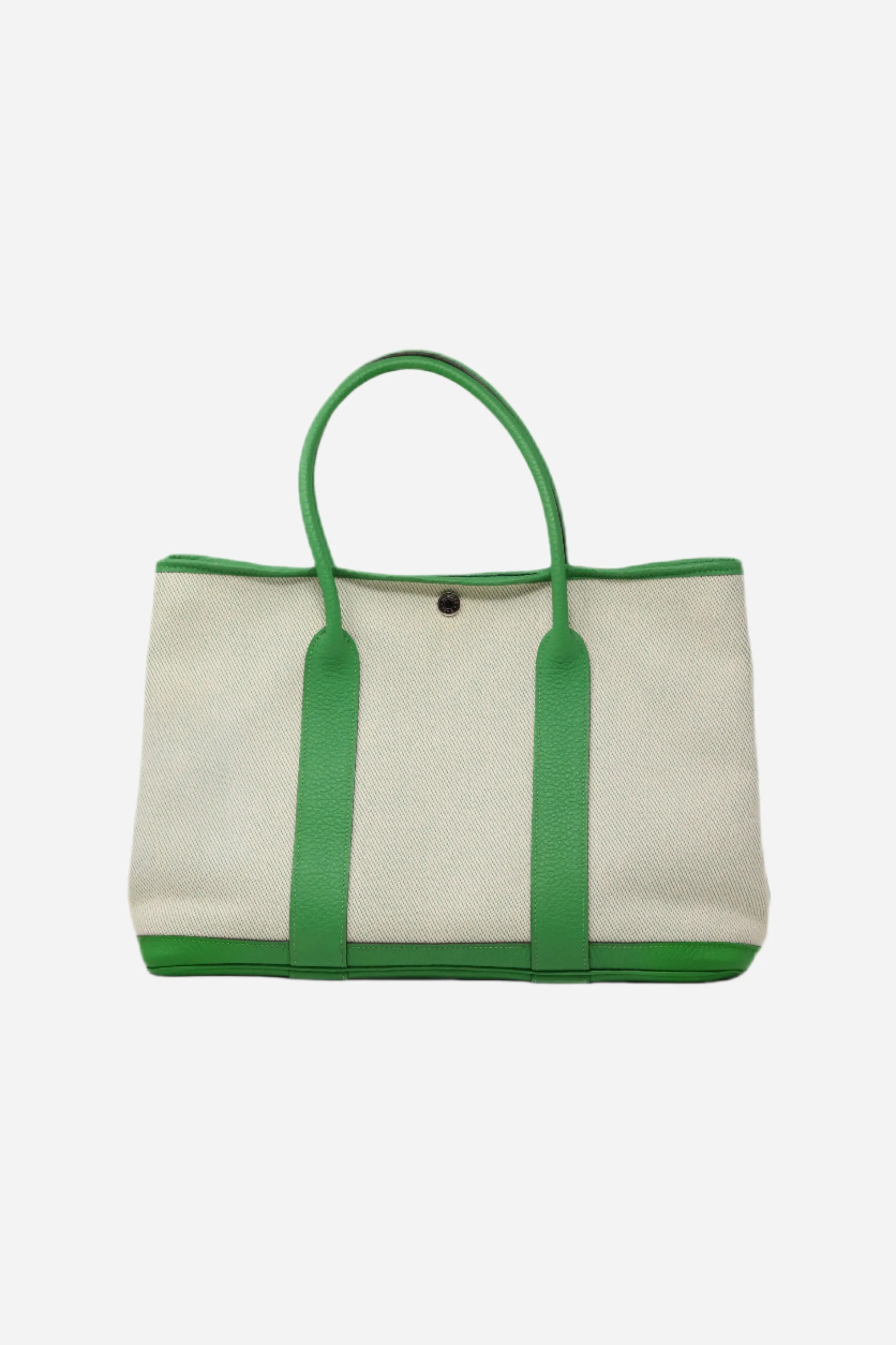 Hermes 2014 Canvas Garden Party 36 Green-Square R