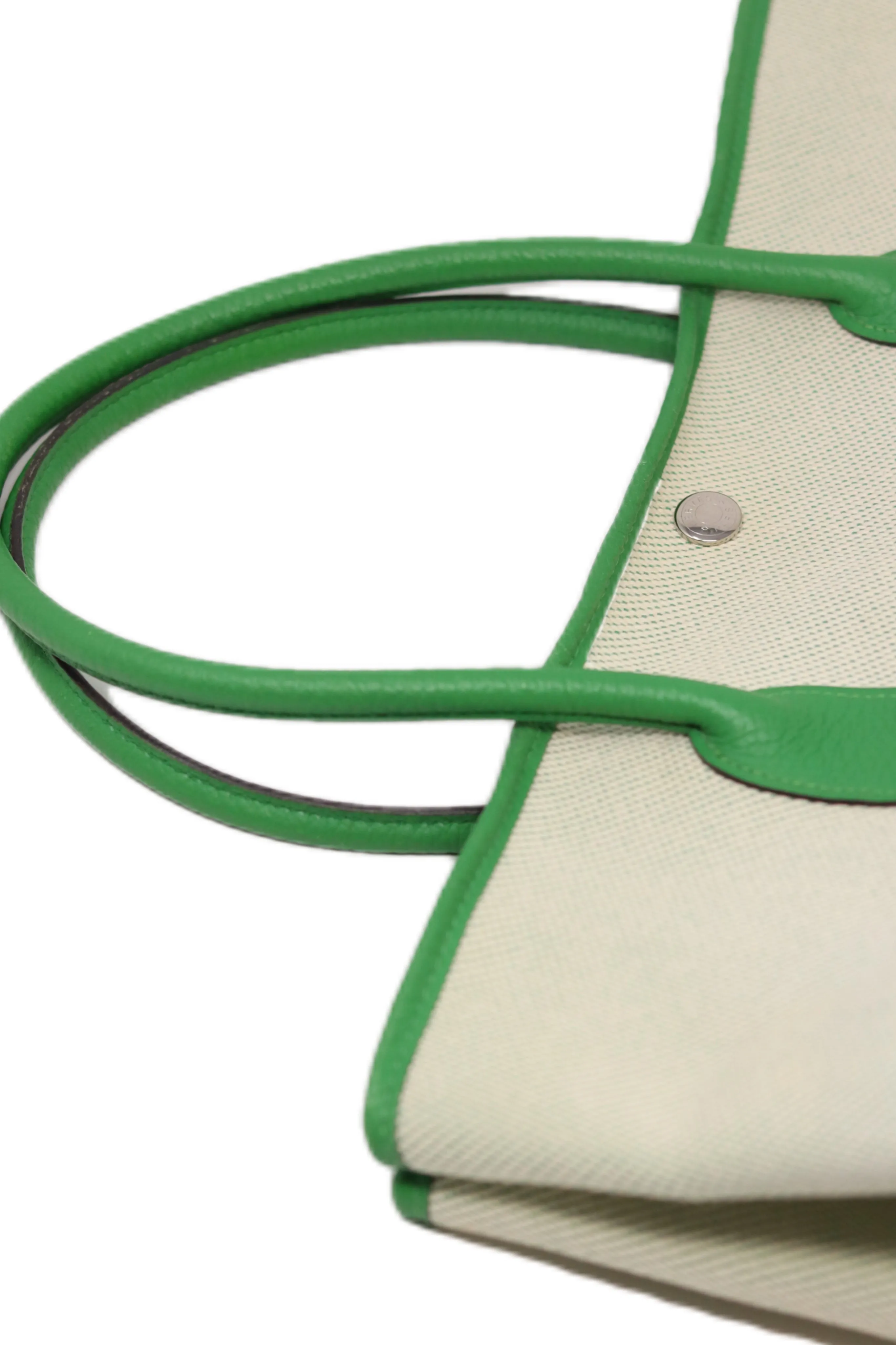 Hermes 2014 Canvas Garden Party 36 Green-Square R