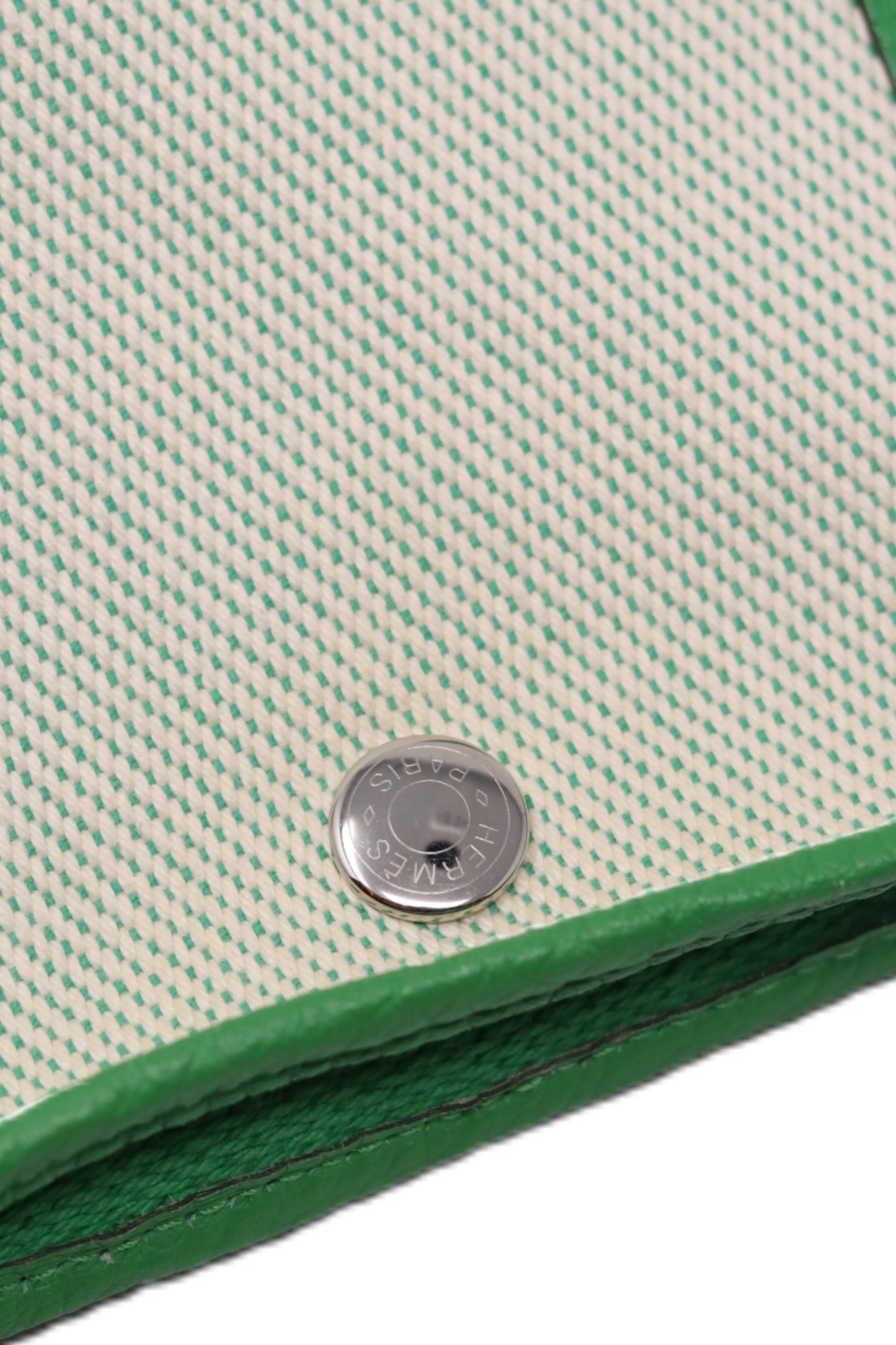 Hermes 2014 Canvas Garden Party 36 Green-Square R