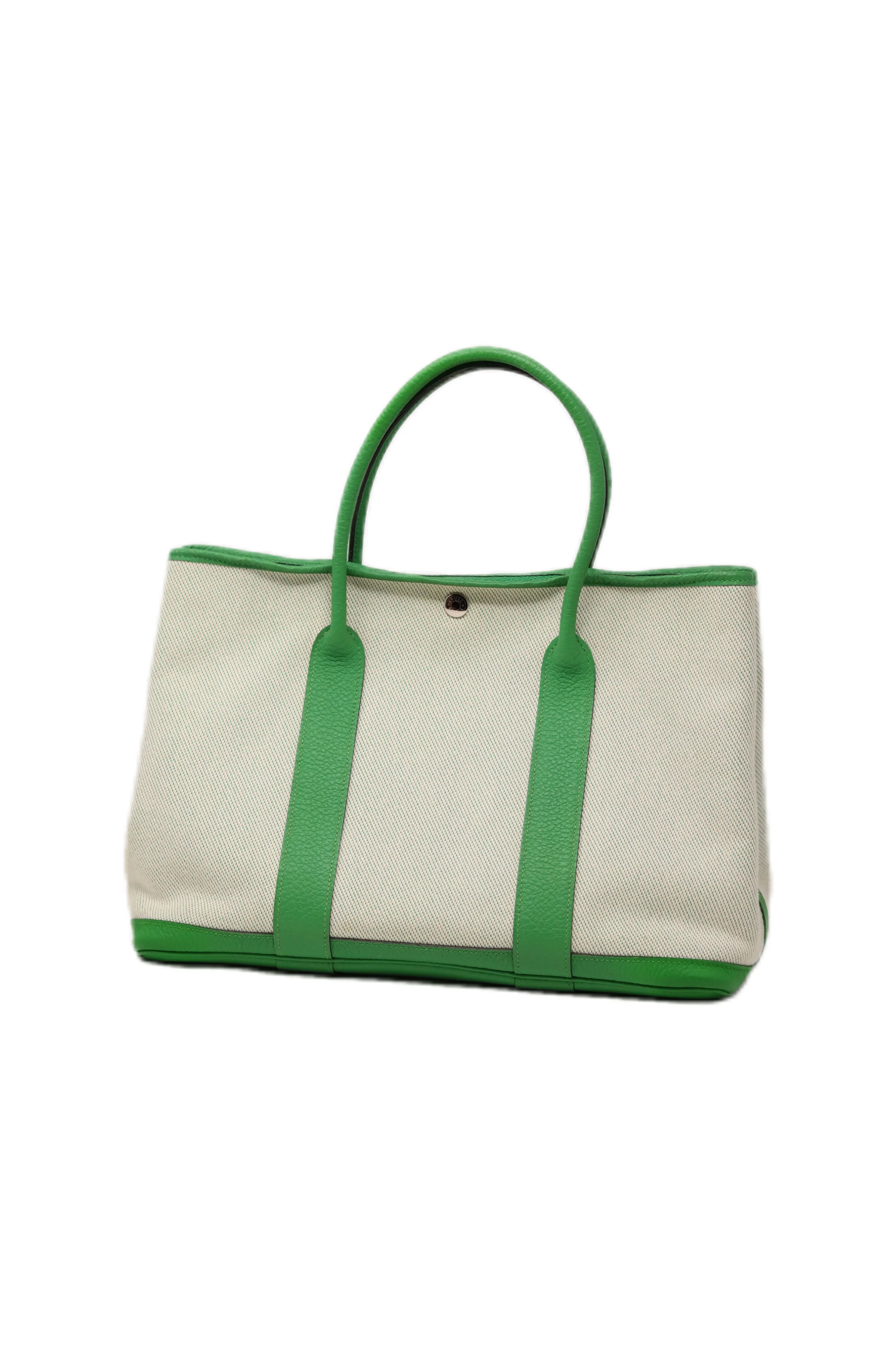 Hermes 2014 Canvas Garden Party 36 Green-Square R