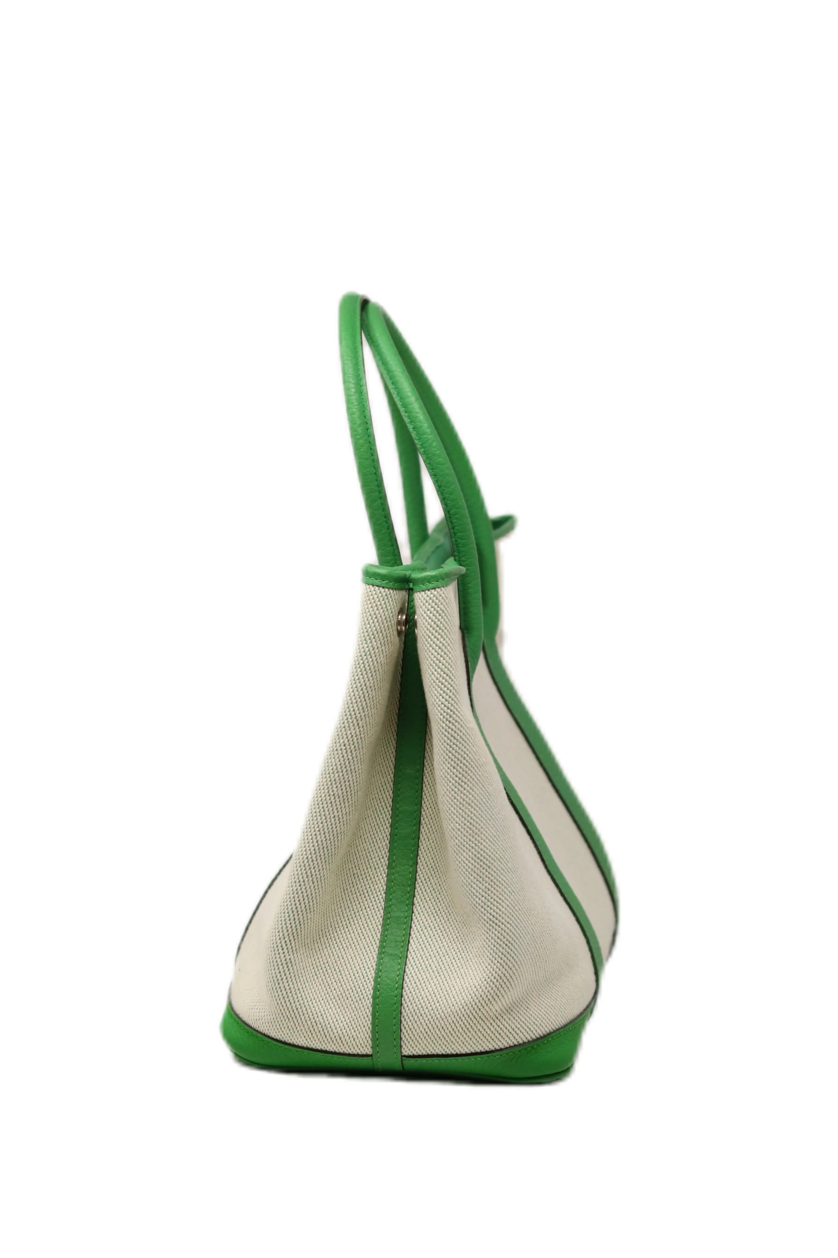 Hermes 2014 Canvas Garden Party 36 Green-Square R