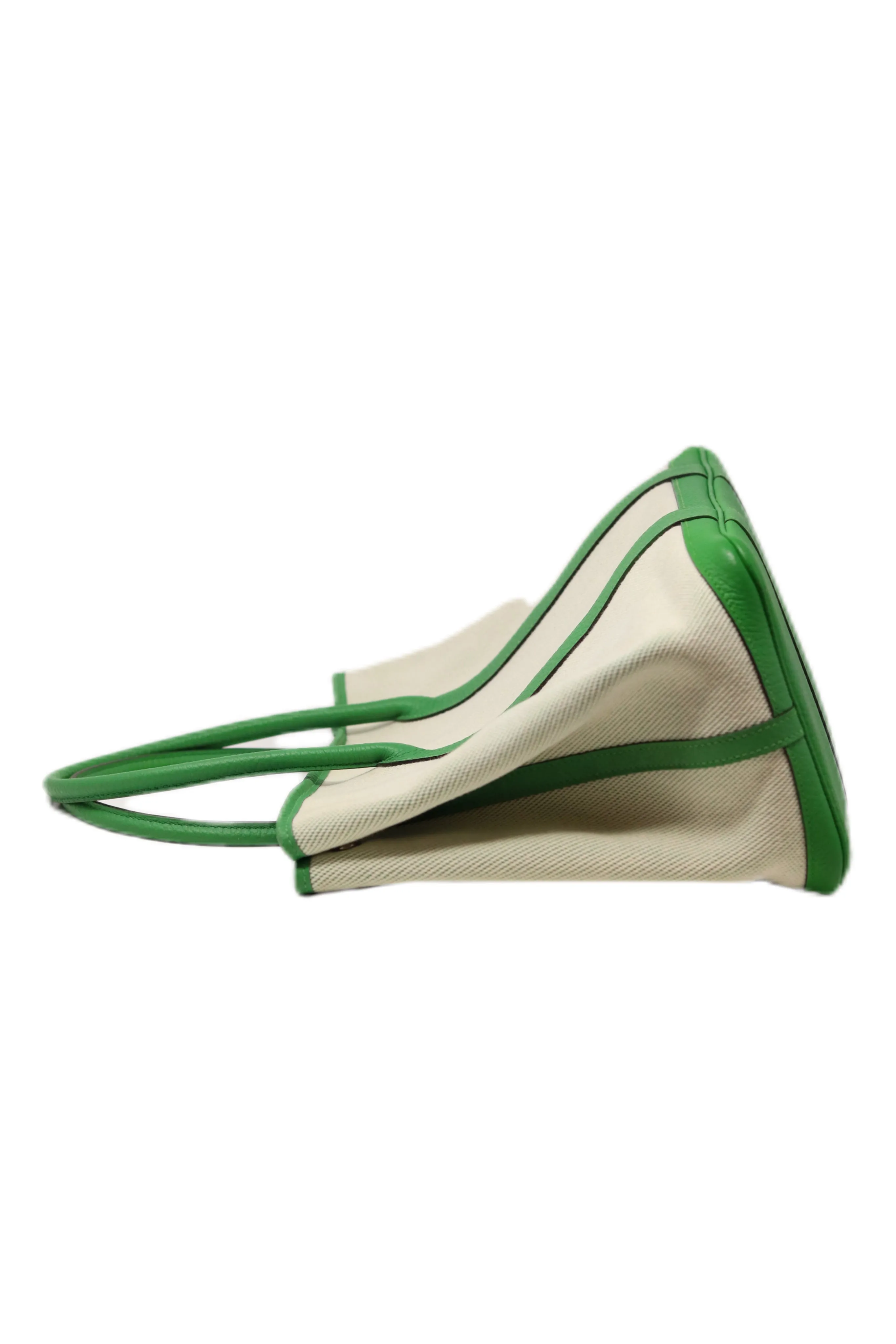 Hermes 2014 Canvas Garden Party 36 Green-Square R