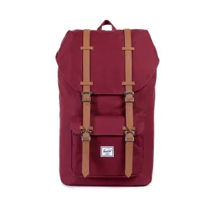 Herschel Little America Backpack, windsor wine/tan synthetic leather