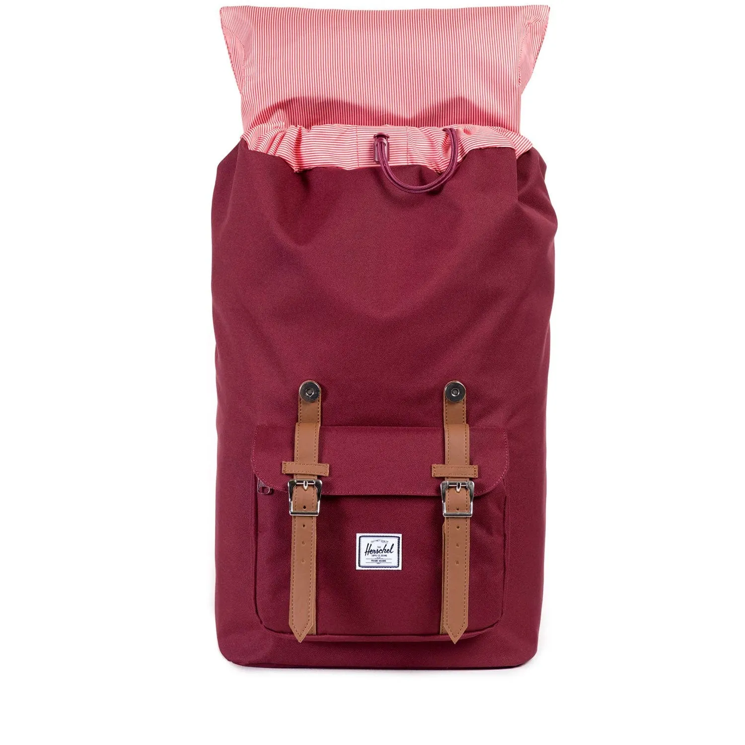 Herschel Little America Backpack, windsor wine/tan synthetic leather