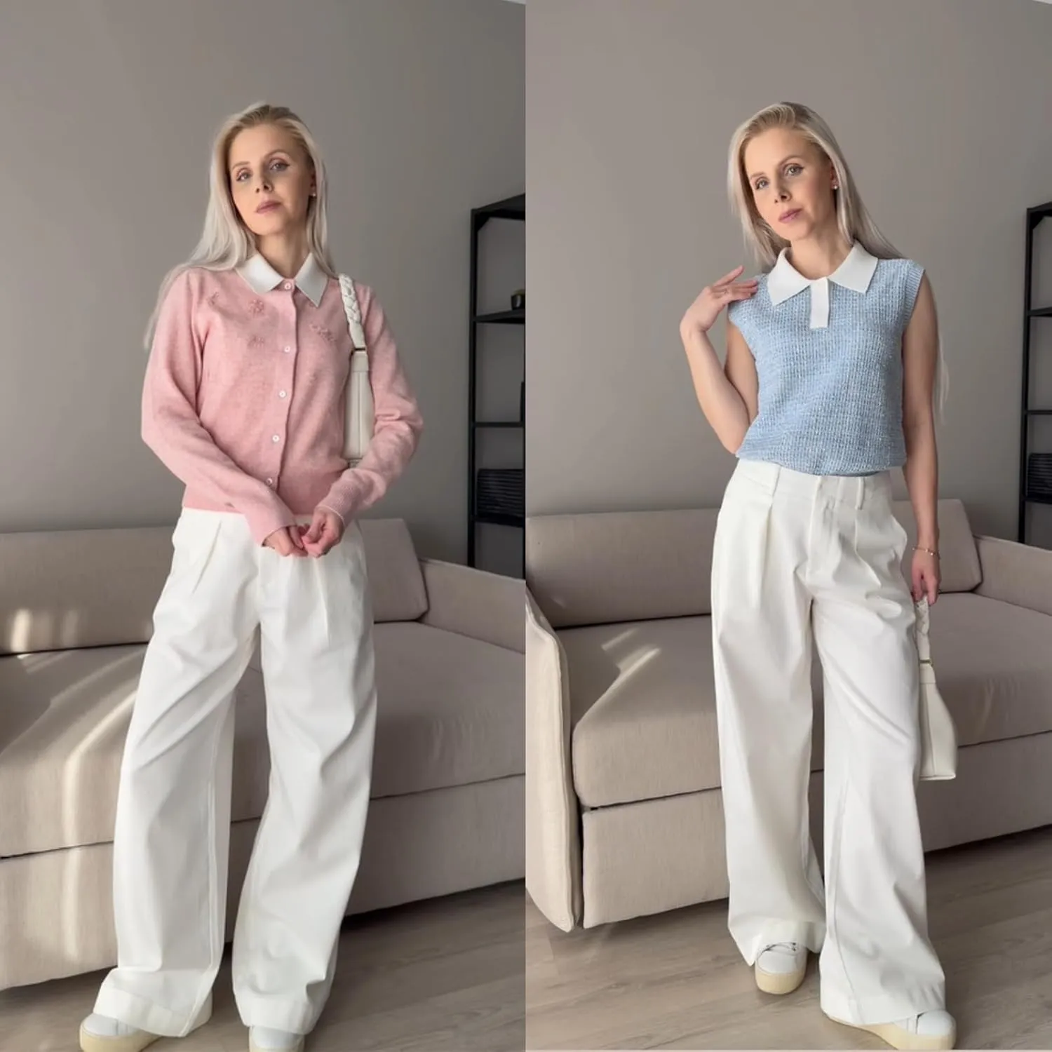 High Waisted Pants for Women Trendy Wide Leg Boyfriends Baggy Jeans y2k with Pockets