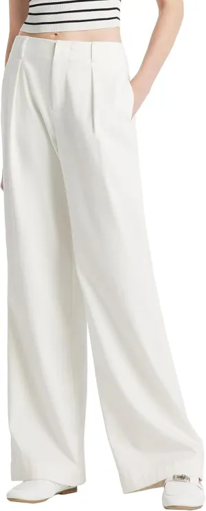 High Waisted Pants for Women Trendy Wide Leg Boyfriends Baggy Jeans y2k with Pockets