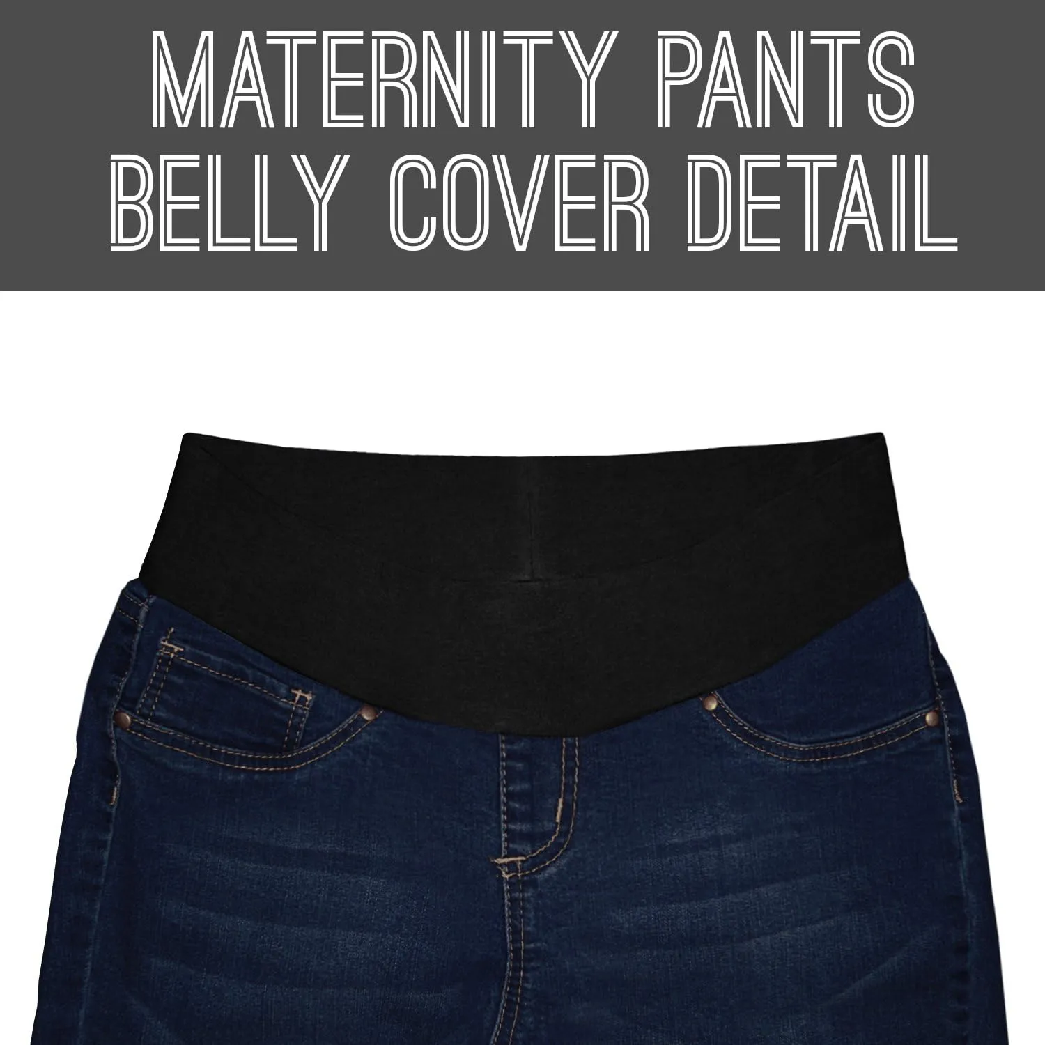 Hybrid & Company Ultimate Comfort Women's Maternity Slim Fit Stretch Jeans