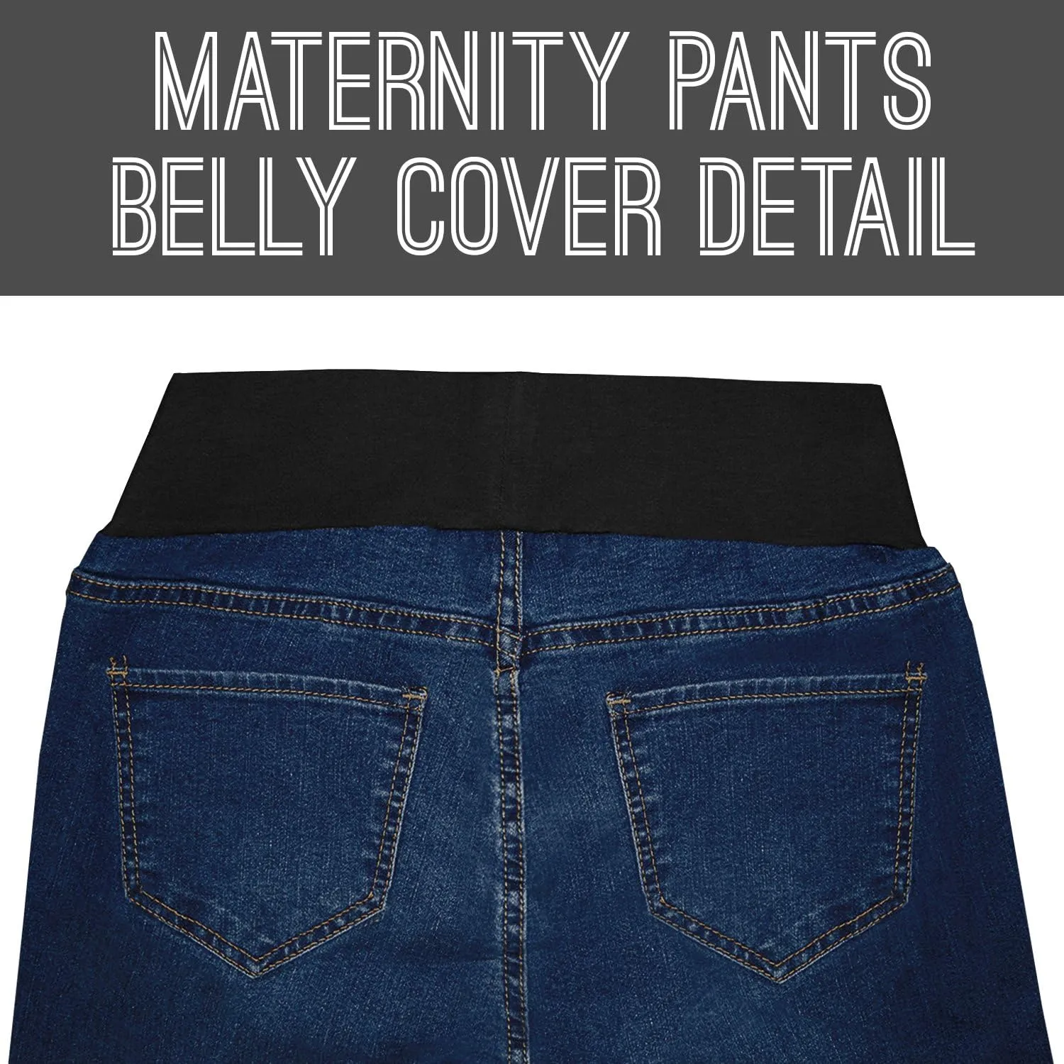 Hybrid & Company Ultimate Comfort Women's Maternity Slim Fit Stretch Jeans