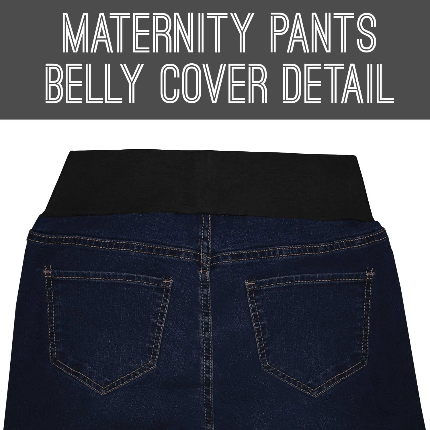 Hybrid & Company Ultimate Comfort Women's Maternity Slim Fit Stretch Jeans