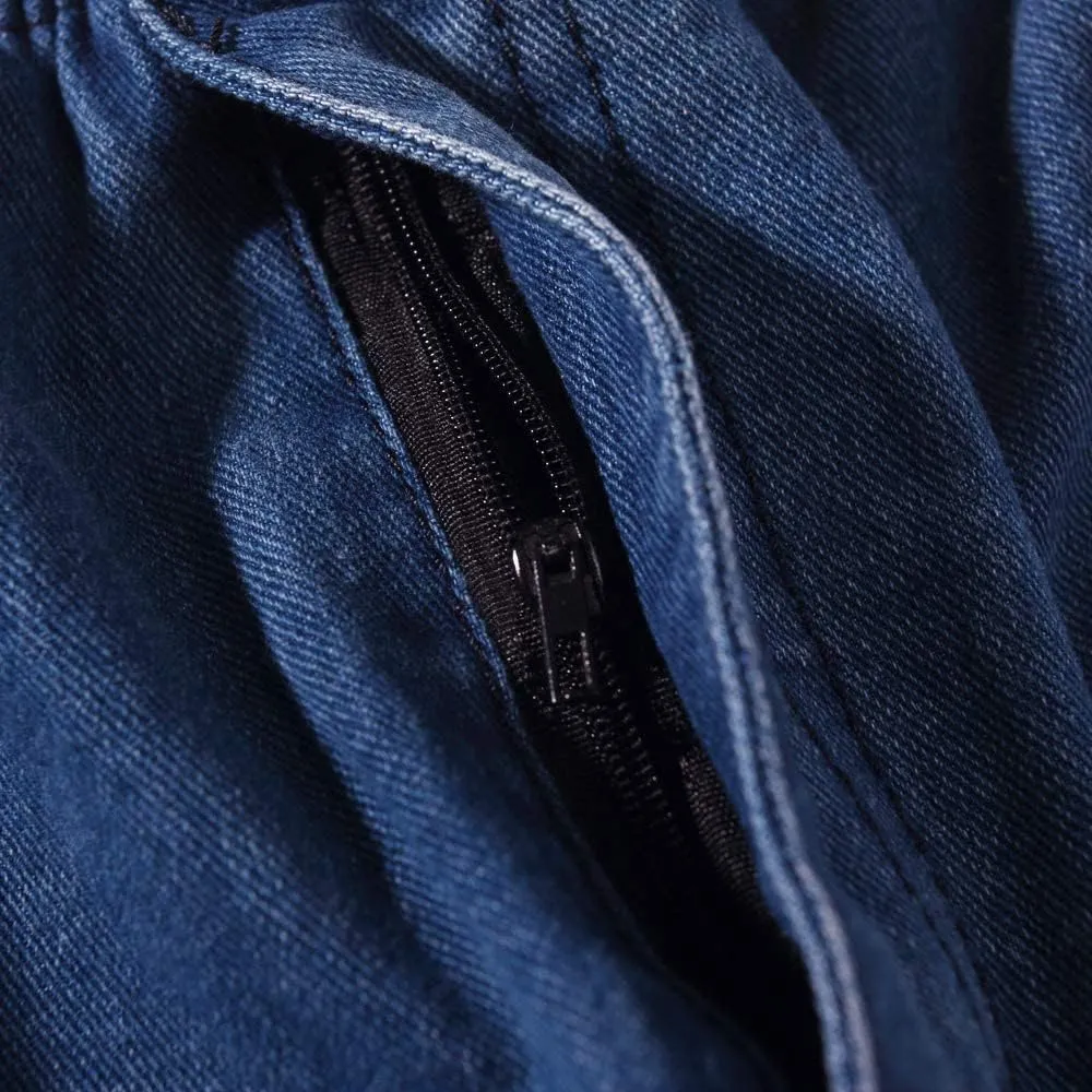 IDEALSANXUN Mens Elastic Waist Jeans