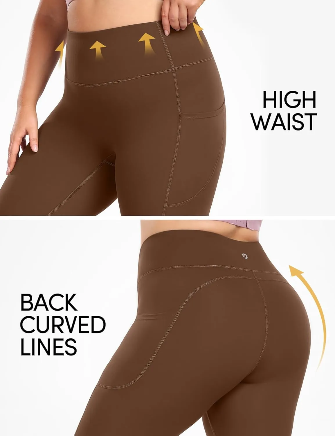 IUGA Buttery Soft Plus Size Leggings for Women No Front Seam Leggings with Pockets for Women Tummy Control Yoga Pants 3X 4X