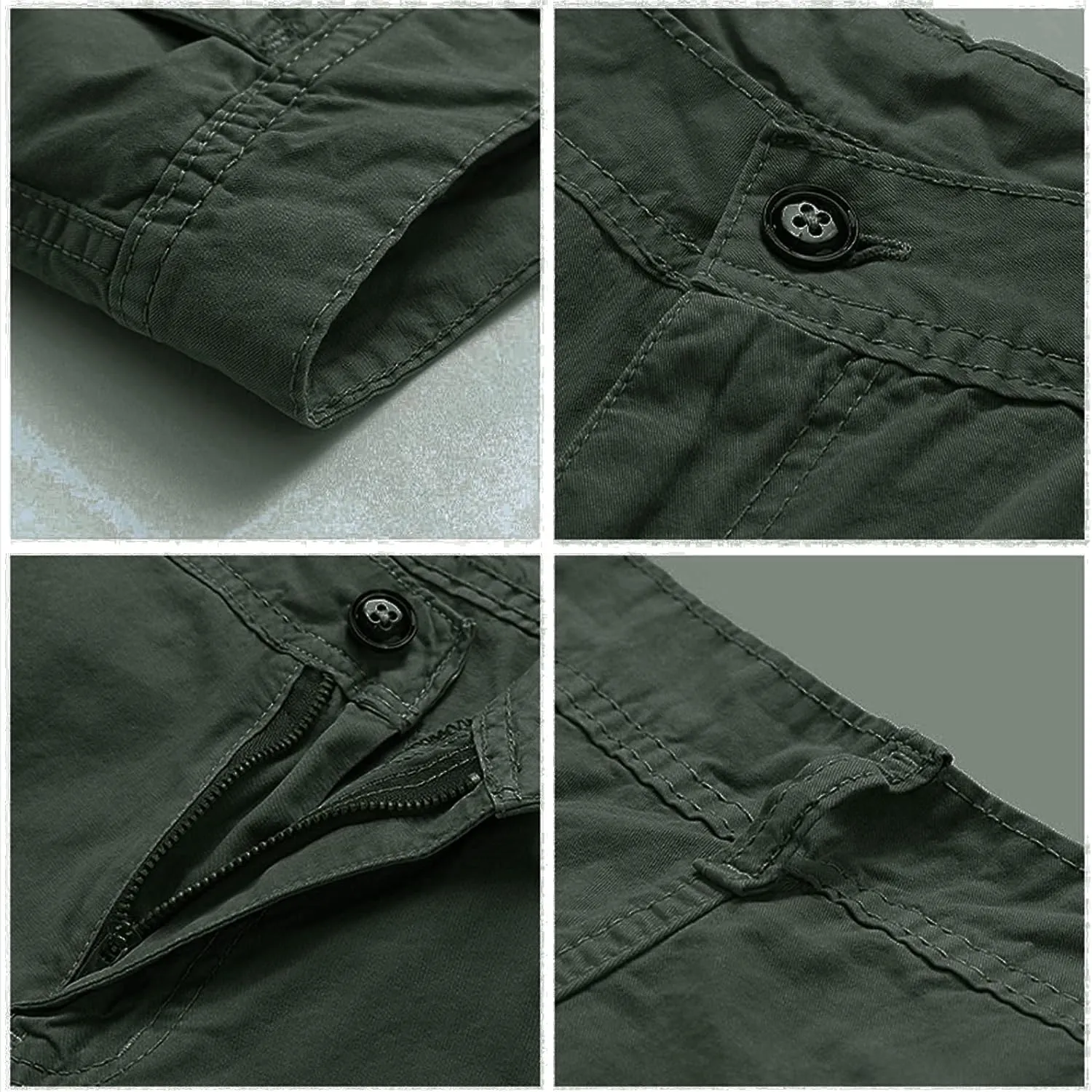 JEShifangjiusu Men's Chino Jogger Pants Stretch Casual Military Pants Chino Pant Camo Cargo Pants Trousers with Pockets