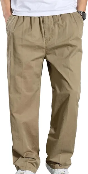 JEShifangjiusu Men'S Comfort Stretch Cotton Chino Pants Skinny Slim Fit Casual Jeans Straight Fashion Dress Denim Pants