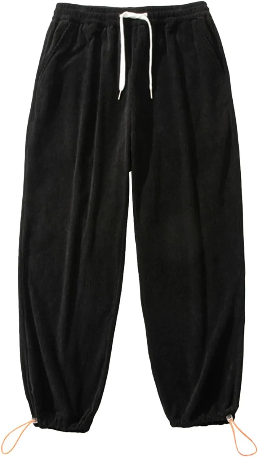 JEShifangjiusu Mens Fashion Cargo Pants Casual Athletic Joggers Cotton Pants Chino Drawstring Long Trousers Sweatpants